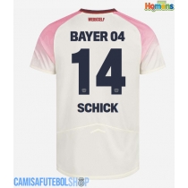 Camisa de time de futebol Bayer Leverkusen Patrik Schick #14 Replicas 2º Equipamento 2025-26 Manga Curta